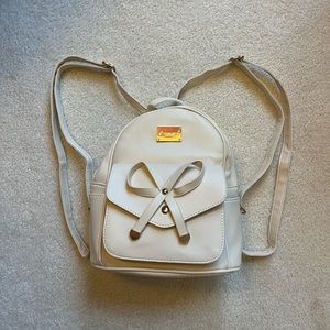 Ihayner Girls Bowknot Cute Leather Mini Backpack